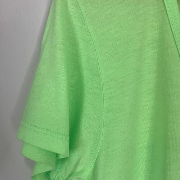 Sundry Pop Lime Scoop Neck T-Shirt - Picture 5 of 8